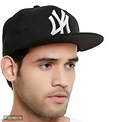 White Ny Embroidery Unisex Hiphop Snapback Cap-thumb2