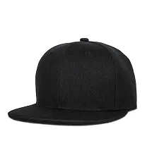 Super Stylish Adjustable Hip Hop Cap Black Hiphop Cap-thumb1