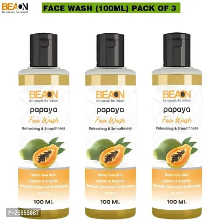 Pure Papaya Facewash Pack Of 3 -100Ml For Men And Women-thumb0