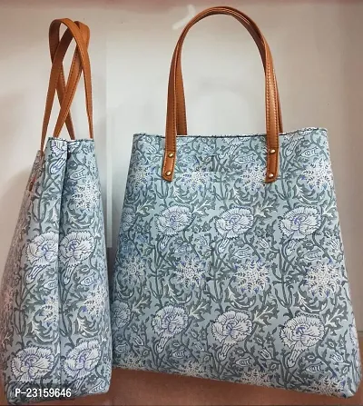 Stylish Multicoloured Fabric Printed Tote Bags For Women