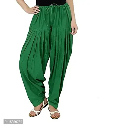 Stylish Fancy Cotton Solid Salwars For Women Pack Of 1-thumb0