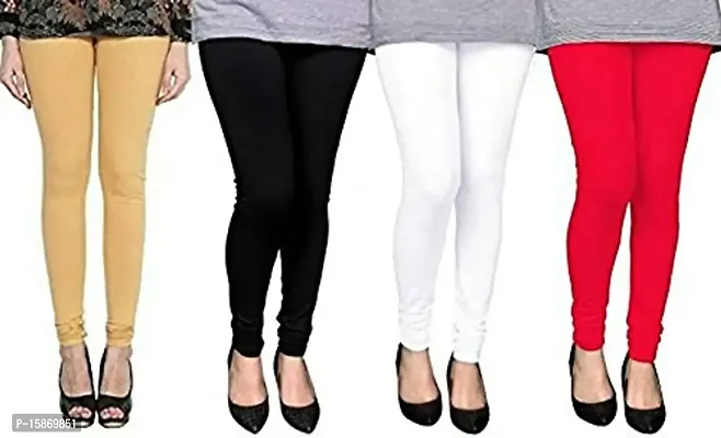 Stylish Fancy Wool Solid Leggings For Women Pack Of 4