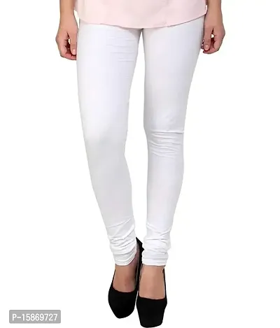 Stylish Fancy Cotton Solid Leggings For Women Pack Of 1-thumb0