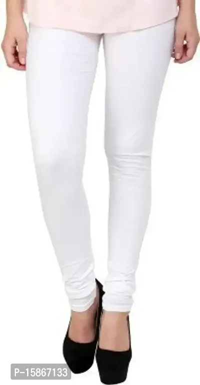 Stylish Fancy Cotton Solid Leggings For Women Pack Of 1-thumb0