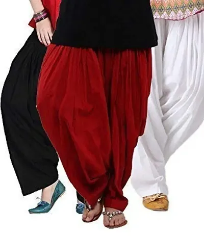 Stylish Cotton Salwars Pack Of 3