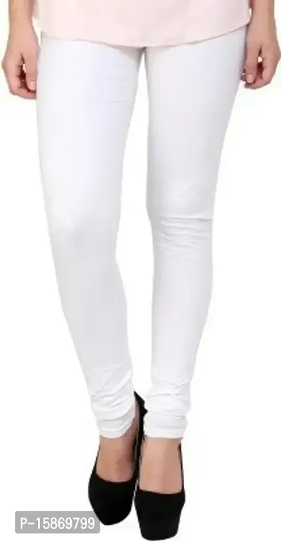 Stylish Fancy Cotton Solid Leggings For Women Pack Of 1-thumb0