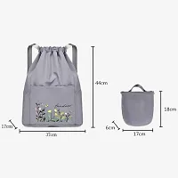 Shivika Large Capacity Folding Travel Bag, Foldable Travel Duffel Bag, Waterproof Travelling Bag, Drawstring Backpack for Outdoor, College Bag for Girl-thumb1