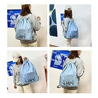 Shivika Large Capacity Folding Travel Bag, Foldable Travel Duffel Bag, Waterproof Travelling Bag, Drawstring Backpack for Outdoor, College Bag for Girl-thumb3