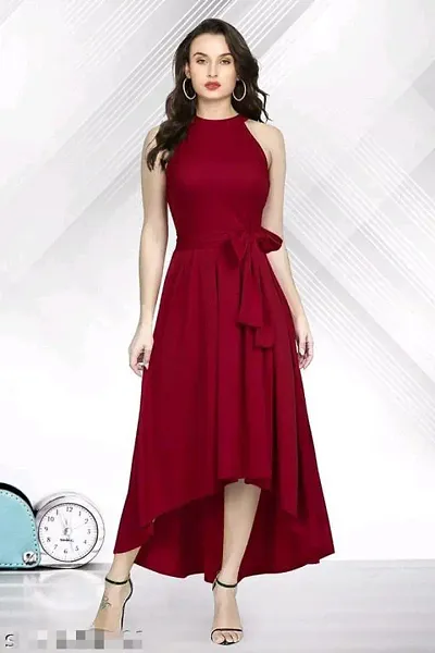 Premium Quality Solid High Low Dress Collection