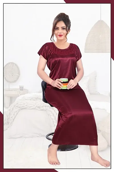 Must Have Satin Gowns Women's Nightwear 