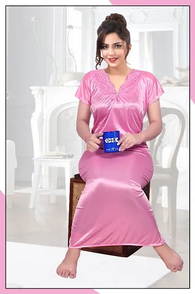 Must Have Satin Gowns Women's Nightwear 