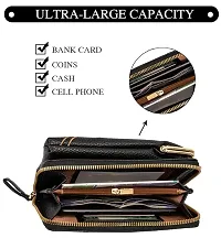Shivika PU Womens Mobile Cell Phone Cash Card Holder Cross-Body Sling Bag Girls Small Hand Wallet-thumb2
