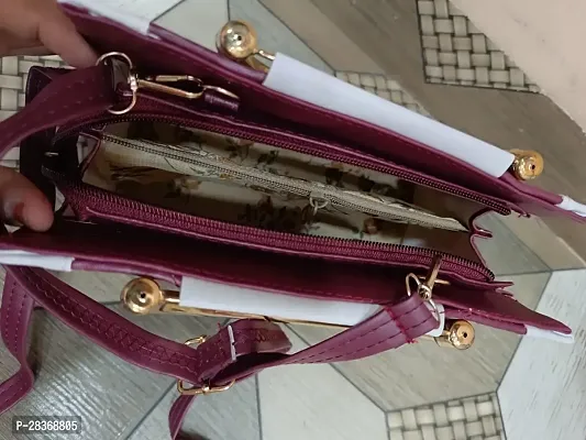 Classy Solid Handbag for Women-thumb3