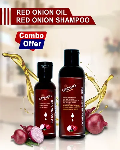 Best Quality Red Oninon Oil And Shampoo Combo