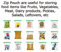 Food Storage Bags 10 Bags In 1 Box Microwave Safe Reusable Washable Transparent and Bpa Free-thumb2