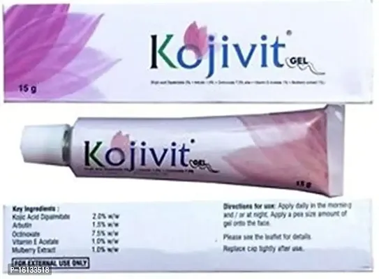 Kojivit Gel Kojic Acid Skin Lightening, Hypomelanotic Skin Pigmentation - 15 Gm-thumb4