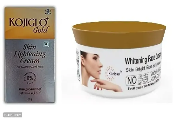 Kojiglo Gold Cream 20g With Karissa Brightening Face cream Combo kit-thumb3