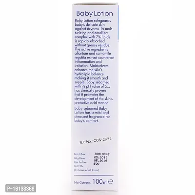 Sebamed Baby Body Lotion 100 ml|Ph 5.5|Camomile  Allantoin| Dermatalogically tested| Sensitive skin-thumb5