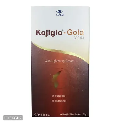 Kojiglo Gold Cream, Skin Lightening Cream For All Skin Type - 20 GM (Pack of 1)