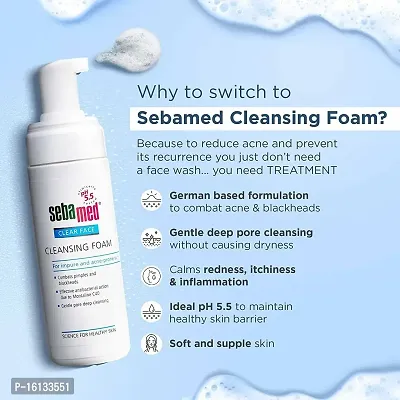 Sebamed Clear Face Cleansing Foam for Acne Prone Skin, 150ml-thumb2