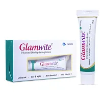 Glamwite Skin Lightening  Brightening Cream | Non-Steroidal, Bleach-Free, Color Free, Paraben Free | Day  Night Cream, Removes Dark Spots, Dark Circles (20gm Pack)-thumb2