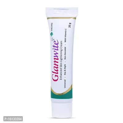 Glamwite Skin Lightening  Brightening Cream | Non-Steroidal, Bleach-Free, Color Free, Paraben Free | Day  Night Cream, Removes Dark Spots, Dark Circles (20gm Pack)