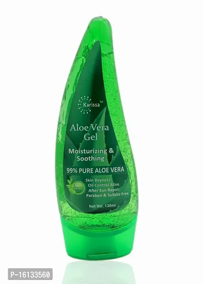 Karissa Aloe vera gel Hydrating After Sun Soothing Gel - No Parabens, Silicones  Color - 130 mL-thumb0