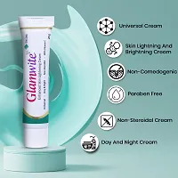 Glamwite Skin Lightening  Brightening Cream | Non-Steroidal, Bleach-Free, Color Free, Paraben Free | Day  Night Cream, Removes Dark Spots, Dark Circles (20gm Pack)-thumb3