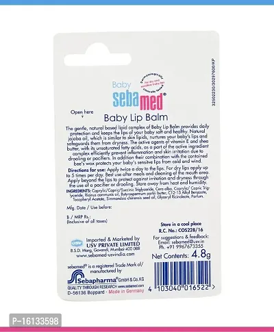 SebaMed Baby Lip Balm, 4.8g, White-thumb4