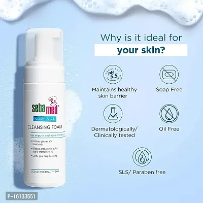 Sebamed Clear Face Cleansing Foam for Acne Prone Skin, 150ml-thumb4