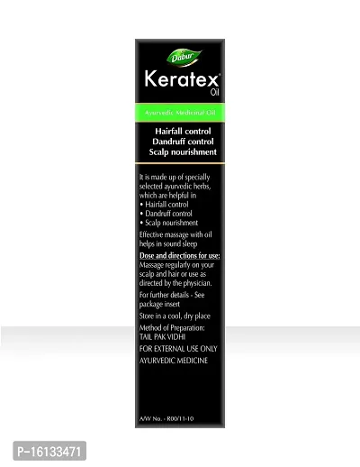 Dabur Keratex Oil Ayurvedic Medicinal Oil - Reduces Hairfall by 56.5% -100 ml (Pack of 2)-thumb5