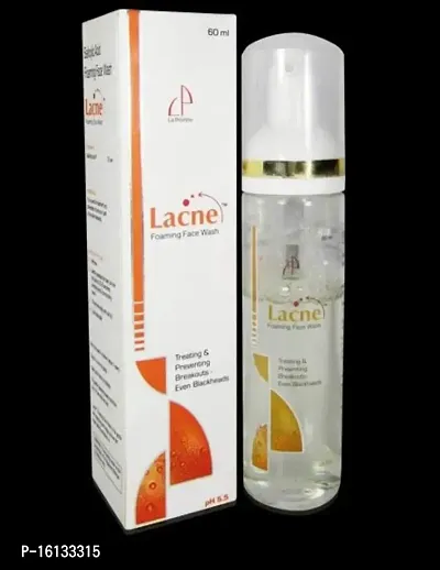 Lacne Foaming Face wash for Acne Blackhed and Whiteheads 60ml (Pack Of 1)hellip;