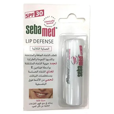 Sebamed Lip Defense 4.8 gm|For dry and chapped lips|With SPF 30| With Jojoba Oil and Vitamin E