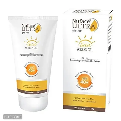 Nu face Ultra Sunscreen SPF 40+ Gel, Oil Free, Water Resistant, Matte Finish Effect, UVA  UVB Protection, PA+++-thumb2