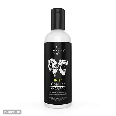 Karissa K TAR Coal Tar shampoo 200ml | Anti dandruff Shampoo | Coal tar Scalp Shampoo | Sulphate free and Paraben Free shampoo|Anti Hair Fall Shampoo-thumb2