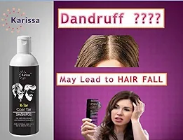 Karissa K TAR Coal Tar shampoo 200ml | Anti dandruff Shampoo | Coal tar With salicylic acid 2%w/w scalp shampoo| Sulphate free and Paraben Free shampoo-thumb1