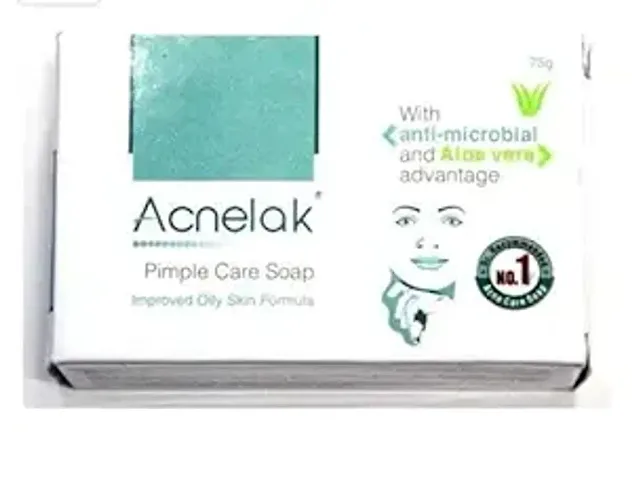 Acnelak Pimple Care Soap, White, 75 gram