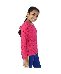 Stylish Multicoloured Cotton Printed Tee Combo For Girls Pack Of 2-thumb3