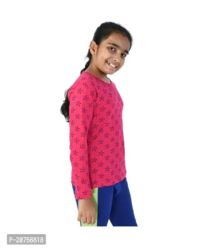 Stylish Multicoloured Cotton Printed Tee Combo For Girls Pack Of 2-thumb4