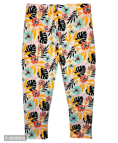 Fabulous Polyester Printed Slim Fit Capris For Girls Pack Of 2-thumb2