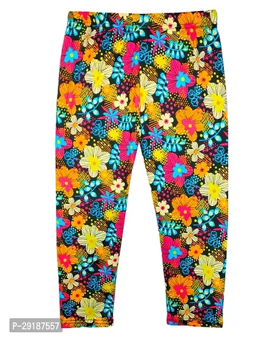 Fabulous Polyester Printed Slim Fit Capris For Girls Pack Of 2-thumb2