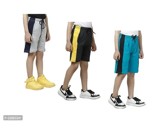 Boys Combo Cotton Solid Regular Casual Short