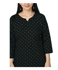 IndiWeaves#174; Cotton Printed Straight Top/Short Kurti for Women/Girls [Pack of 1]-thumb3