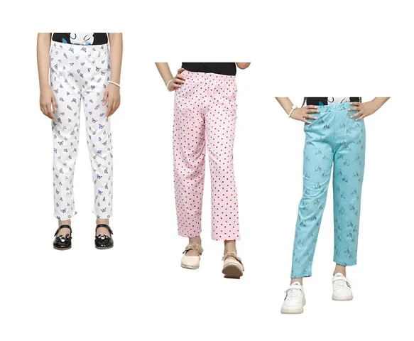 Stylish Pyjama Lower Pant For Girls Pack Of 3