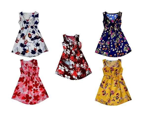 Girls Stylish Floral Frock Dress