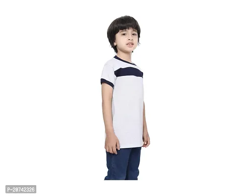 Stylish Cotton Self Pattern Round Neck T-Shirts For Boys- Pack Of 5-thumb4