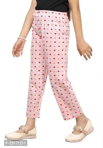 Stylish Multicoloured Cotton Printed Pyjama Lower Pant For Girls Pack Of 3-thumb5