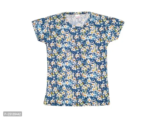 Stylish Polyester Printed Tshirt For Girls Pack of 2-thumb2