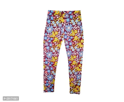 Fabulous Multicoloured Polyester Printed Leggings For Girls Pack Of 3-thumb3