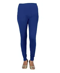 IndiWeaves Women Solid Chudidar Cotton Lycra Leggings (Pack of 2)-thumb1